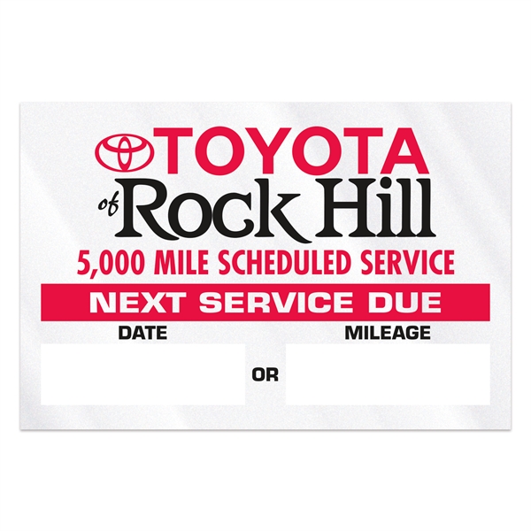 1 1/2" x 2 1/4" clear static cling decals made of... from ASI 56950 Gill Studios Inc / Gill-Line®