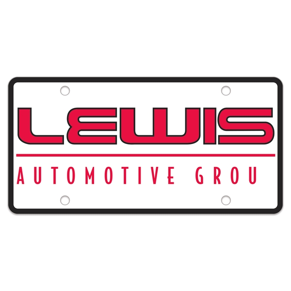 6" x 12" plastic plate with 3/8" dia. holes and silkscreen... from ASI 56950 Gill Studios Inc / Gill-Line®