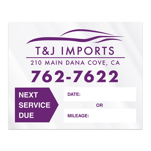 2" x 2 1/2" clear static cling decals made of vinyl... from ASI 56950 Gill Studios Inc / Gill-Line®