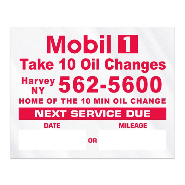 2" x 2 1/2" clear static cling decals made of vinyl... from ASI 56950 Gill Studios Inc / Gill-Line®