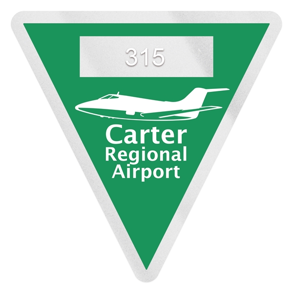 2 3/4" x 2 3/4" decal made of clear polyester with... from ASI 56950 Gill Studios Inc / Gill-Line®