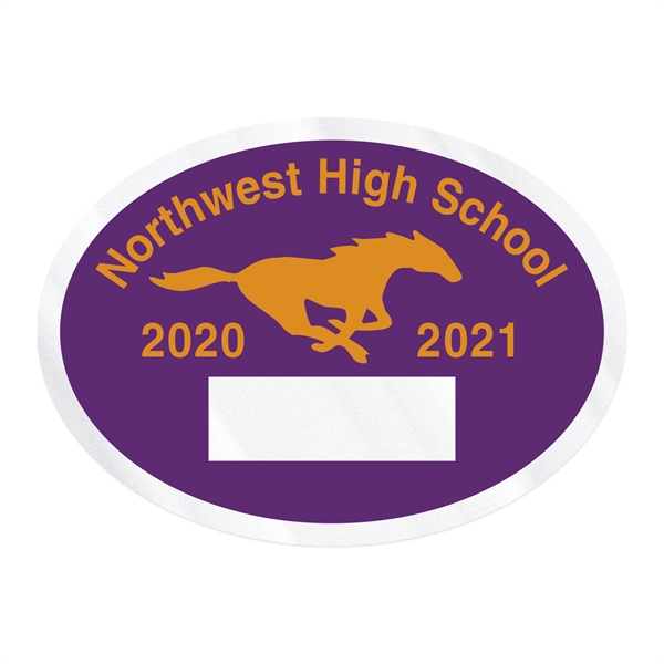 2" x 2 3/4" decal made of clear static cling material... from ASI 56950 Gill Studios Inc / Gill-Line®