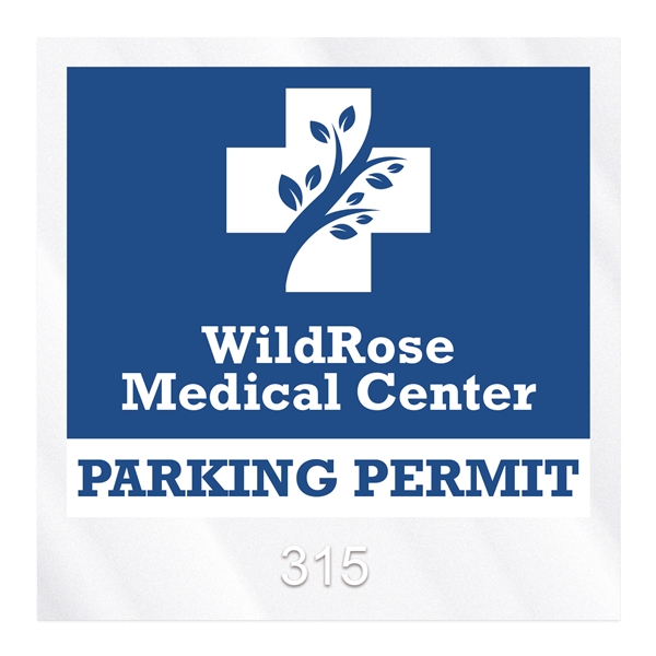 3" x 3" decal made of clear static cling material that's... from ASI 56950 Gill Studios Inc / Gill-Line®