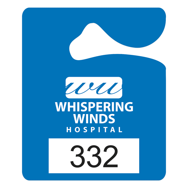 Plastic hanging parking permits with alphanumeric and consecutive numbering available..... from ASI 56950 Gill Studios Inc / Gill-Line®