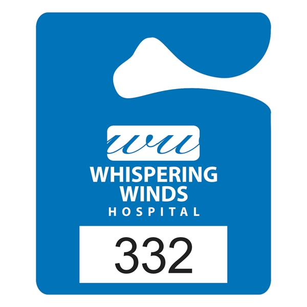 Plastic hanging parking permits with alphanumeric and consecutive numbering available..... from ASI 56950 Gill Studios Inc / Gill-Line®