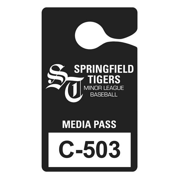 Plastic hanging parking permits with alphanumeric and consecutive numbering available..... from ASI 56950 Gill Studios Inc / Gill-Line®