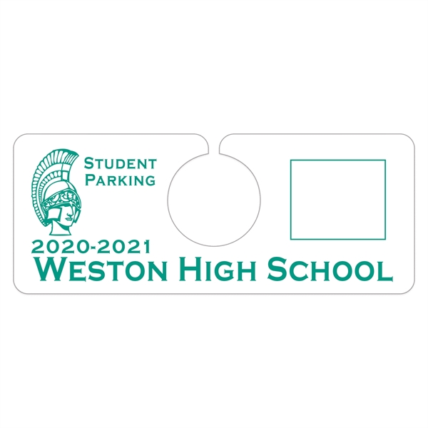 Plastic hanging parking permits with alphanumeric and consecutive numbering available..... from ASI 56950 Gill Studios Inc / Gill-Line®