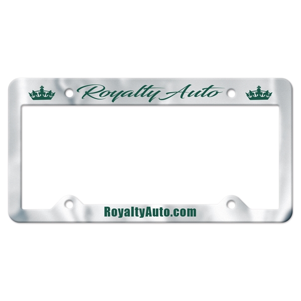 Durable black molded plastic auto license frame with chrome face and... from ASI 56950 Gill Studios Inc / Gill-Line®