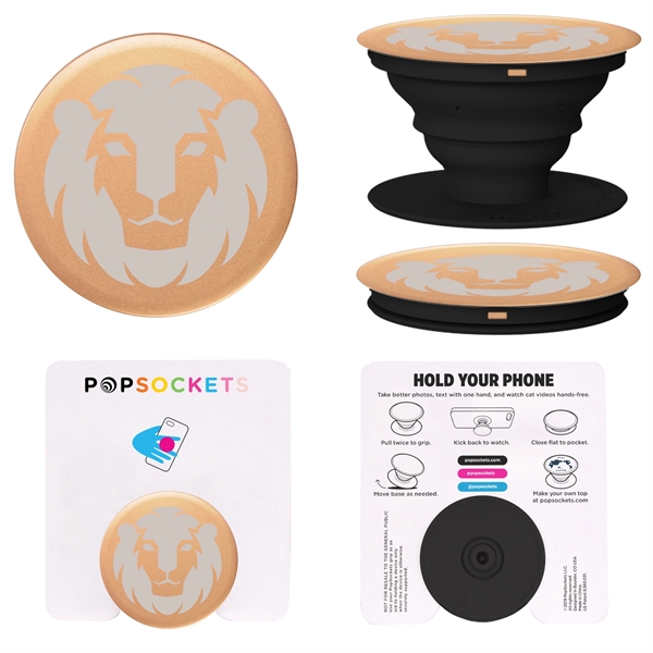 Aluminum PopSockets media stand and phone grip.... from ASI 62124 iClick, Inc. / iClick®