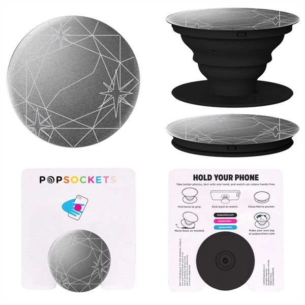 Aluminum PopSockets media stand and phone grip.... from ASI 62124 iClick, Inc. / iClick®