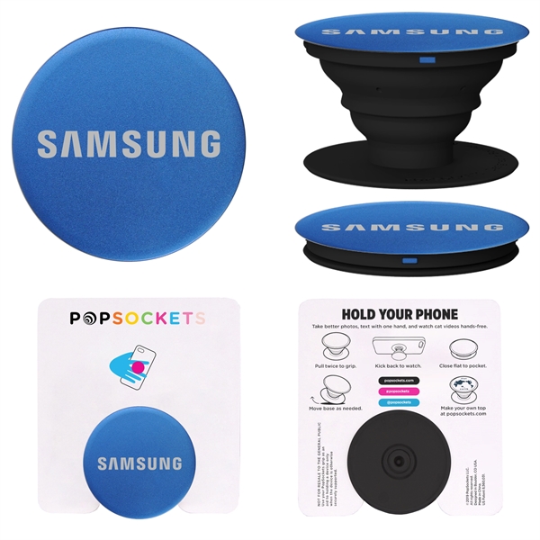 Aluminum PopSockets media stand and phone grip.... from ASI 62124 iClick, Inc. / iClick®