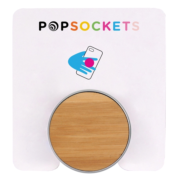 Wood PopSockets Grip & Phone Stand... from ASI 62124 iClick, Inc. / iClick®
