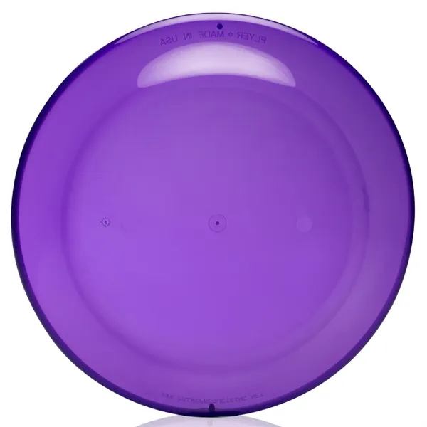 9.25" flying discs made of recyclable transparent plastic.... from ASI 62088 IDProductsource