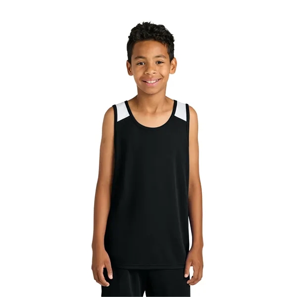 Sport-Tek Youth Club Track Tank... from ASI 84863 SanMar