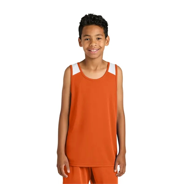 Sport-Tek Youth Club Track Tank... from ASI 84863 SanMar