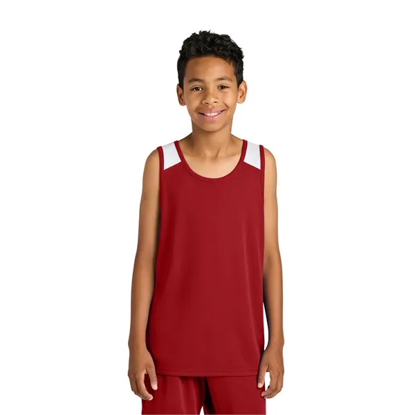 Sport-Tek Youth Club Track Tank... from ASI 84863 SanMar