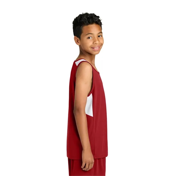 Sport-Tek Youth Club Track Tank... from ASI 84863 SanMar