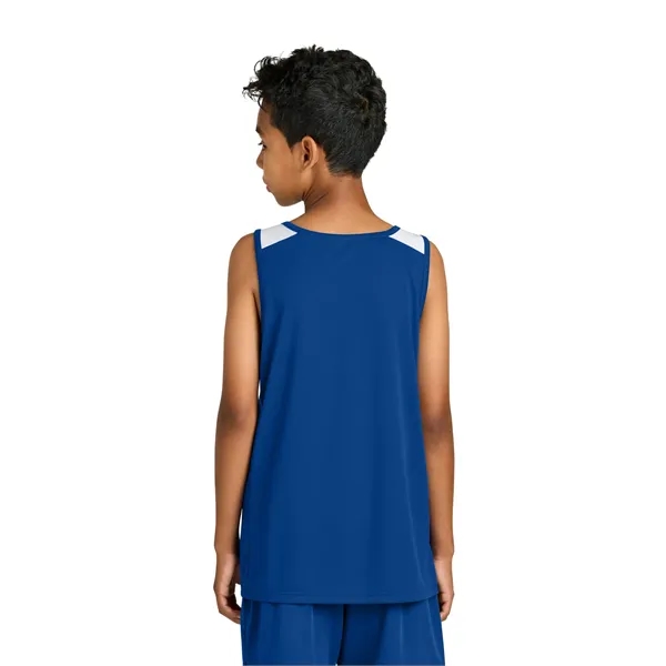 Sport-Tek Youth Club Track Tank... from ASI 84863 SanMar