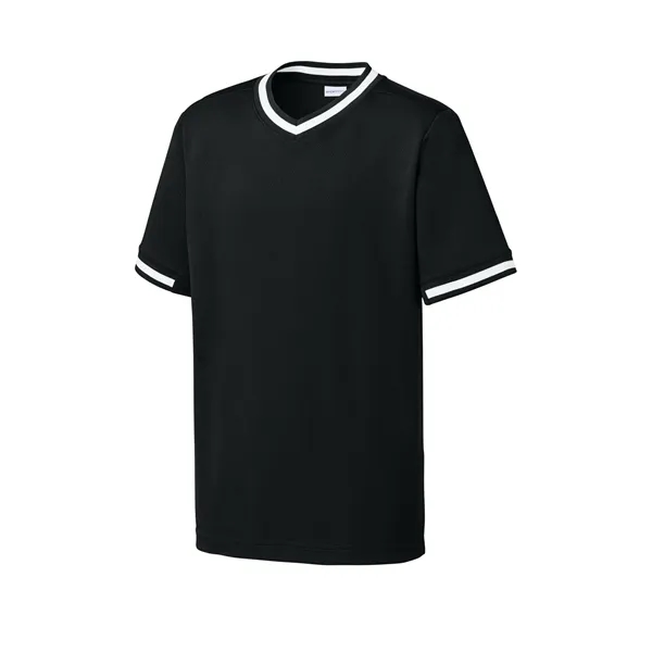 Sport-Tek Youth Tough Mesh V-Neck Baseball Jersey... from ASI 84863 SanMar