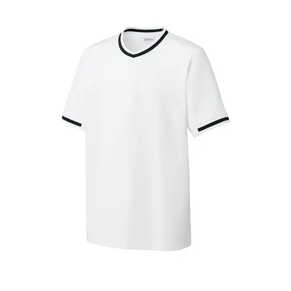 Sport-Tek Youth Tough Mesh V-Neck Baseball Jersey... from ASI 84863 SanMar
