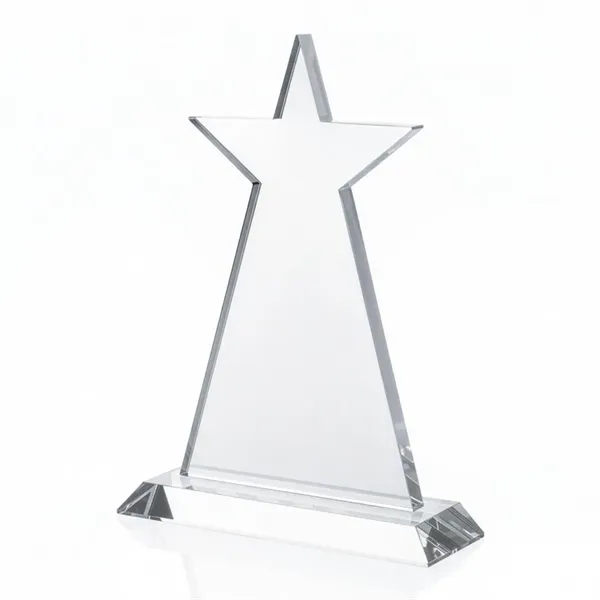 Optical crystal star top shaped award completed with a star design.... from ASI 84592 St Regis Group / St Regis