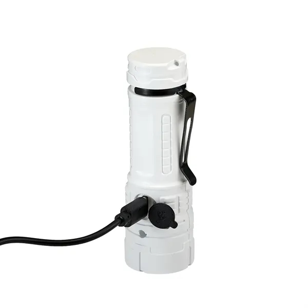 4" long rechargeable LED flashlight. Made from lightweight plastic that makes... from ASI 46170 Compass Industries Inc