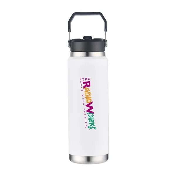 30 oz. Double wall bottle with straw.... from ASI 98360 WOWLine