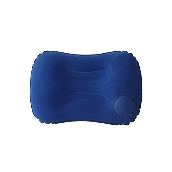 Inflatable press type foldable pillow with full color heat transfer on... from ASI 37218 Athena Promo (tm)