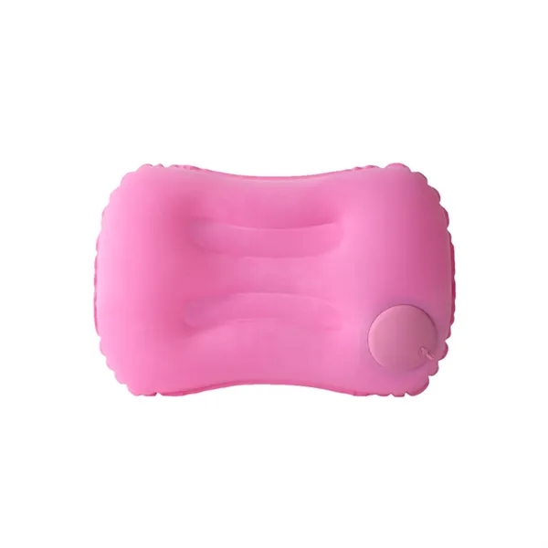Inflatable press type foldable pillow with full color heat transfer on... from ASI 37218 Athena Promo (tm)