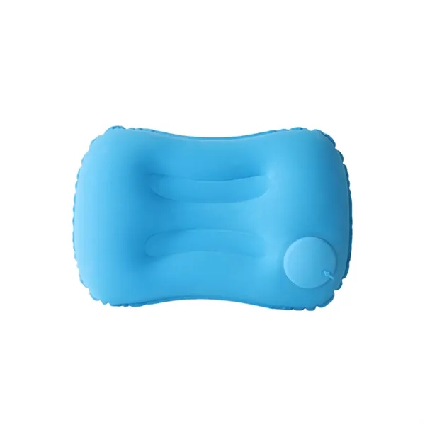 Inflatable press type foldable pillow with full color heat transfer on... from ASI 37218 Athena Promo (tm)