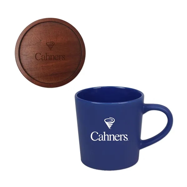 16 oz. Ceramic mug with lid/coaster.... from ASI 98360 WOWLine