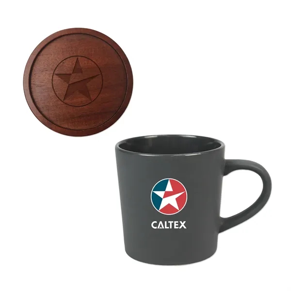 16 oz. Ceramic mug with lid/coaster.... from ASI 98360 WOWLine