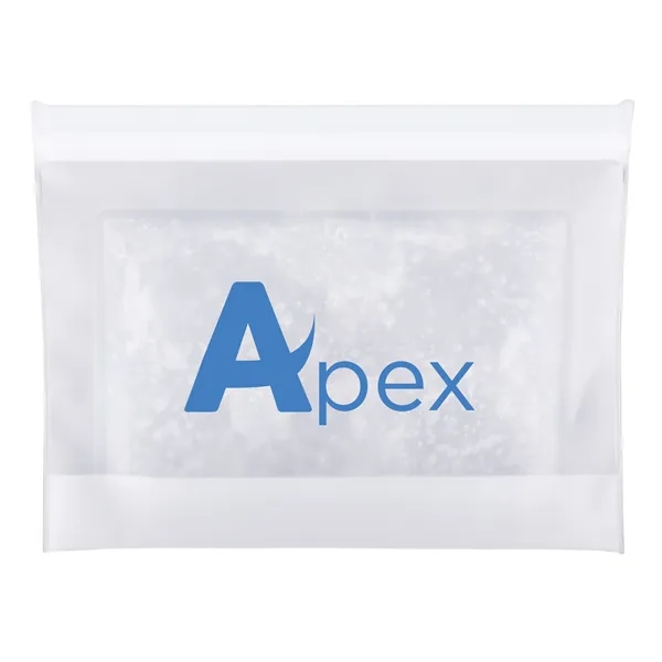 Refrigerator- and freezer-safe reusable PEVA food storage bag with built-in gel... from ASI 61966 HPG / Beacon Promotions