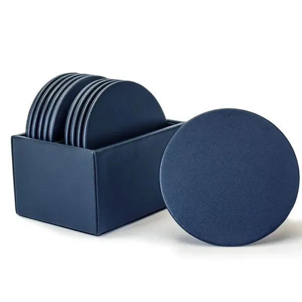 Set of 10 leatherette coasters.... from ASI 48125 Dacasso / DaCasso