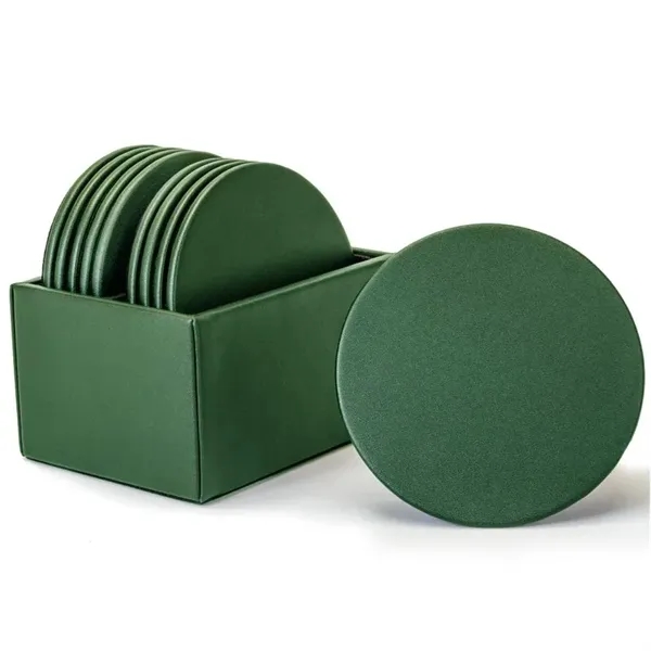 Set of 10 leatherette coasters.... from ASI 48125 Dacasso / DaCasso