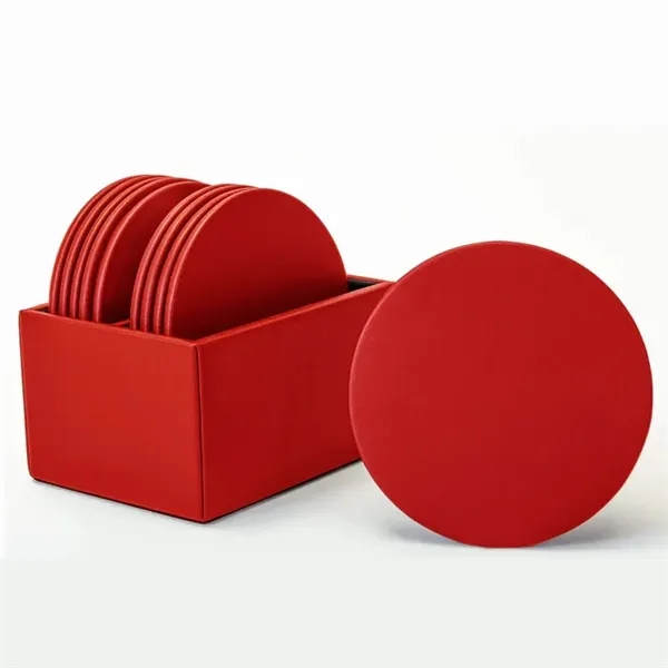 Set of 10 leather coasters.... from ASI 48125 Dacasso / DaCasso