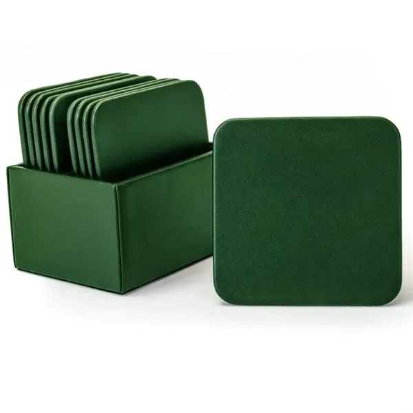 Set of 10 leather coasters.... from ASI 48125 Dacasso / DaCasso