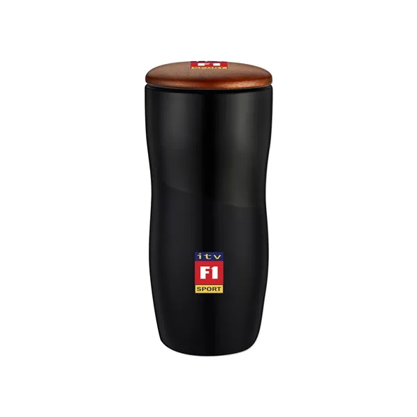 Double wall 12 oz. ceramic tumbler with lid.... from ASI 98360 WOWLine