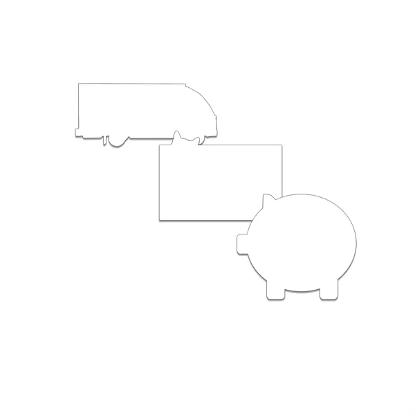 Customizable indoor magnet measuring 3 sq. inches with full color imprint.... from ASI 54040 Fey Promo / Magna-Tel by Fey