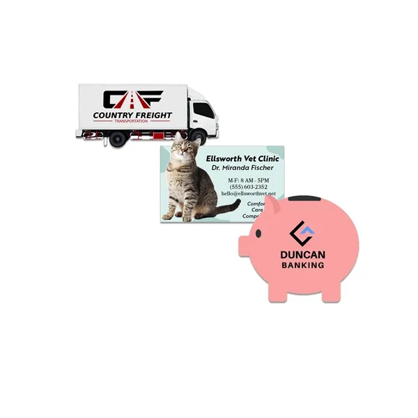 Customizable indoor magnet measuring 3 sq. inches with full color imprint.... from ASI 54040 Fey Promo / Magna-Tel by Fey