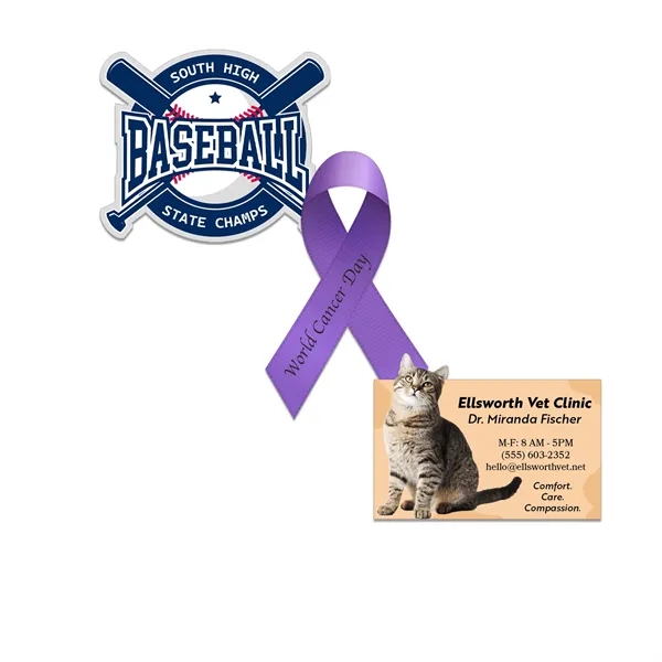 Customizable indoor magnet measuring 14 sq. inches with full color imprint.... from ASI 54040 Fey Promo / Magna-Tel by Fey