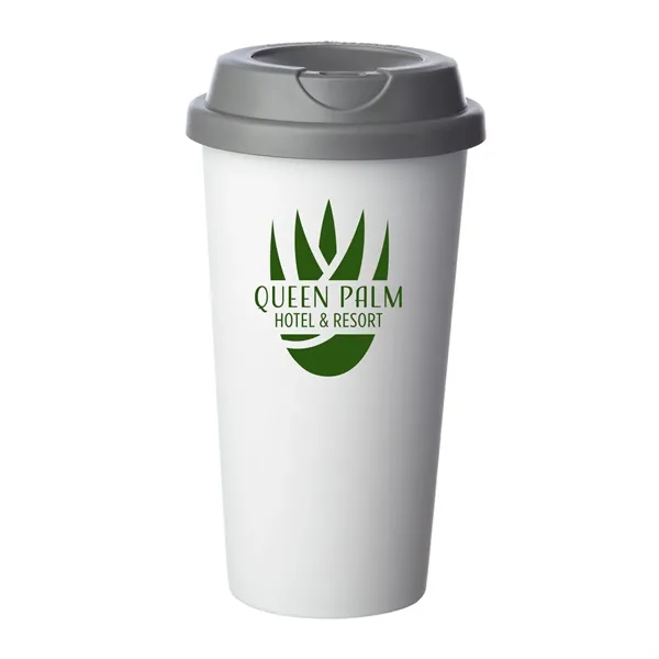 Double Wall Plastic Tumbler with Lid-a blend of style and function.... from ASI 62088 IDProductsource