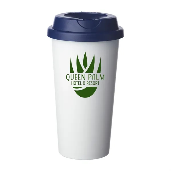 Double Wall Plastic Tumbler with Lid-a blend of style and function.... from ASI 62088 IDProductsource