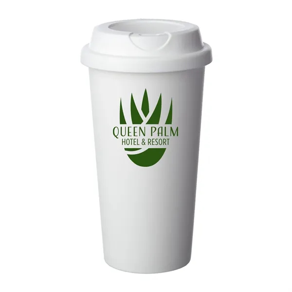 Double Wall Plastic Tumbler with Lid-a blend of style and function.... from ASI 62088 IDProductsource