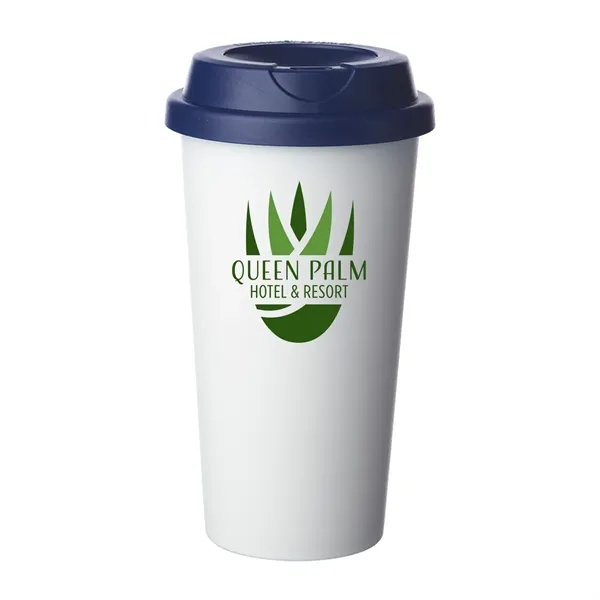 Double Wall Plastic Tumbler with Lid-a blend of style and function.... from ASI 62088 IDProductsource