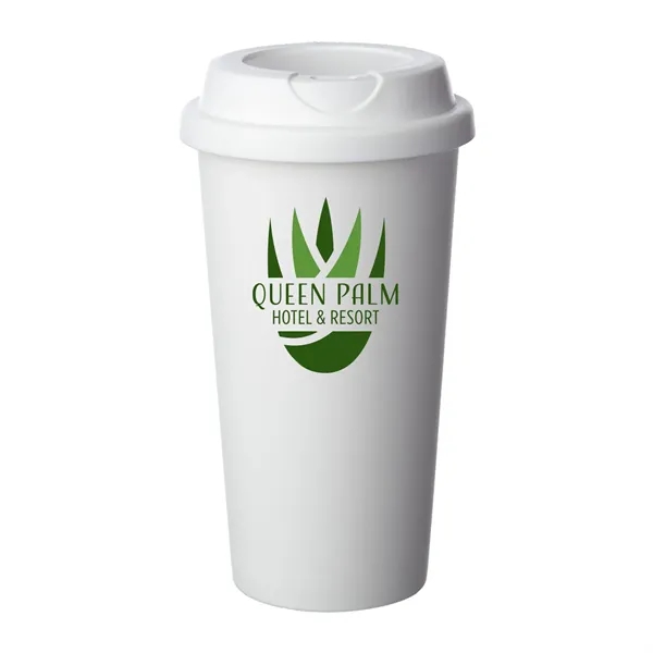 Double Wall Plastic Tumbler with Lid-a blend of style and function.... from ASI 62088 IDProductsource