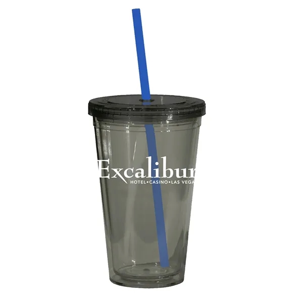 16 oz. acrylic tumbler with double wall insulation, threaded lid with... from ASI 68507 The Magnet Group / Perfect Line