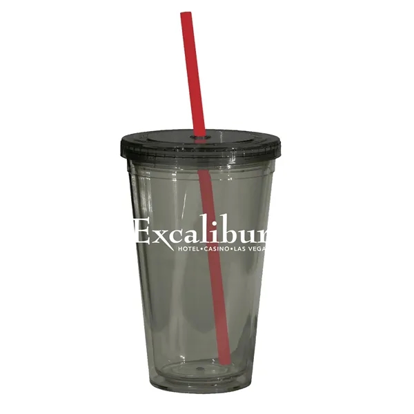 16 oz. acrylic tumbler with double wall insulation, threaded lid with... from ASI 68507 The Magnet Group / Perfect Line