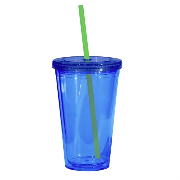 16 oz. acrylic tumbler with double wall insulation, threaded lid with... from ASI 68507 The Magnet Group / Perfect Line