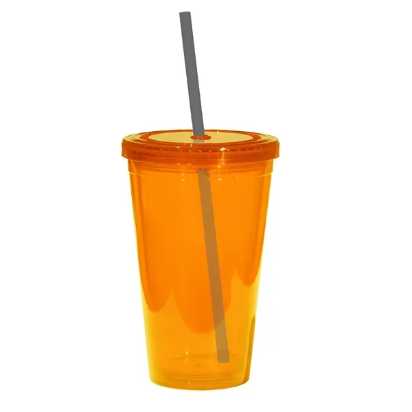 16 oz. acrylic tumbler with double wall insulation, threaded lid with... from ASI 68507 The Magnet Group / Perfect Line